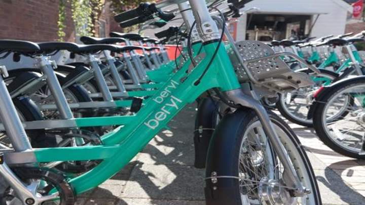 Rows of Beryl Bikes