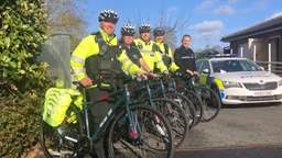 Hereford South Wye Neighbourhood Team with bikes