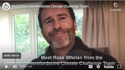 Ross Whelan from Herefordshire Climate Challenge Team