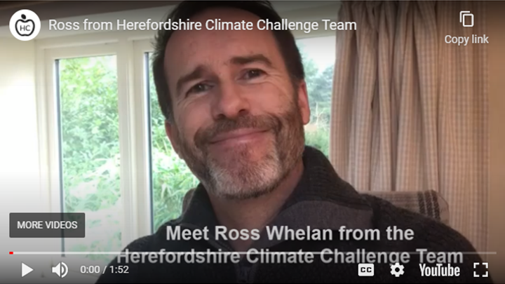 Ross Whelan from Herefordshire Climate Challenge Team