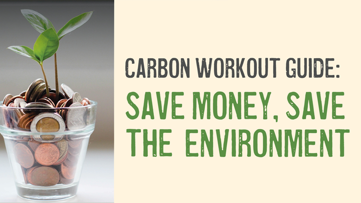 Greener Footprints carbon workout guide, save money, save the environment