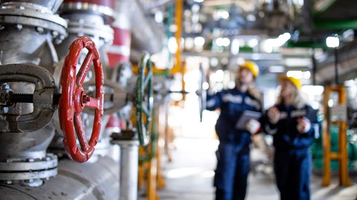 People carrying out an energy audit of a business