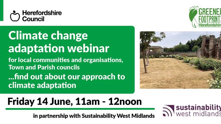 Climate change adaptation webinar June 14th 11am - 12 noon