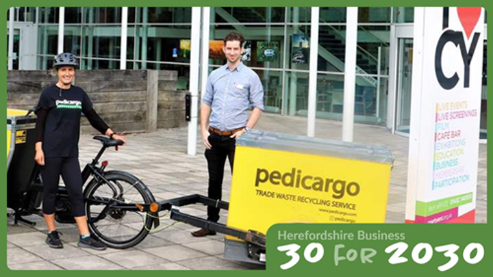 pedicargo and there team with the pedicargo vehicle