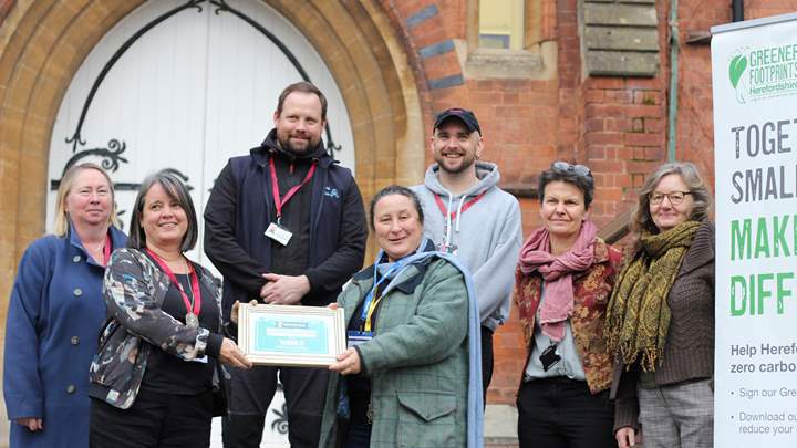 Winners of Herefordshire's Greener Footprints Business Champion Awards 