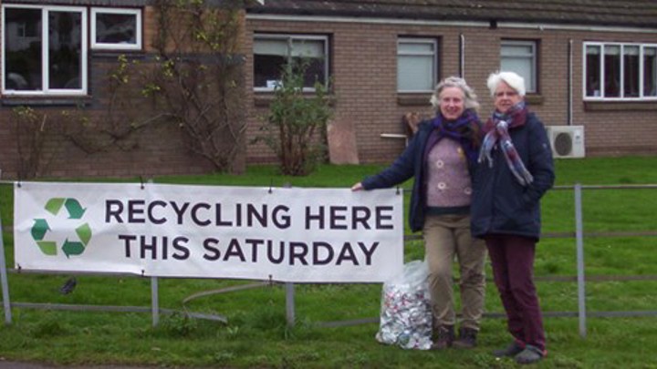 Ewyas Harold for People and Planet Community Group organise recycling mornings on the last Saturday of every third month